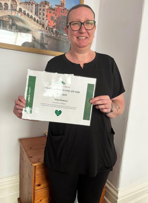 Above & Beyond Award Winner Vicky