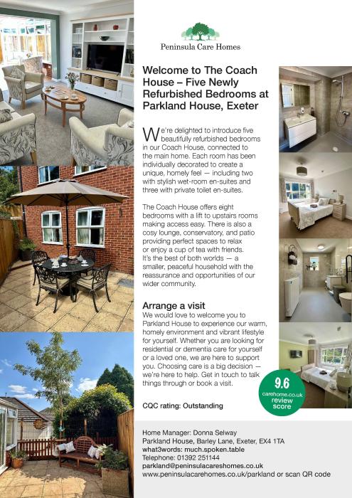 Newly refurbished Coach House at Parkland House