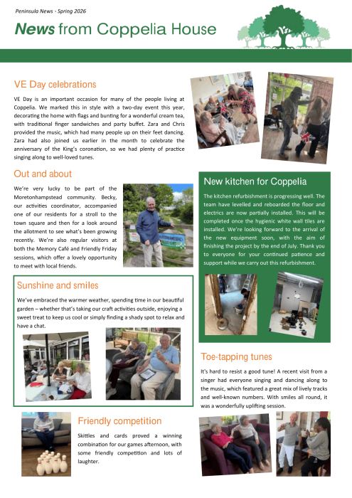 News from Coppelia House