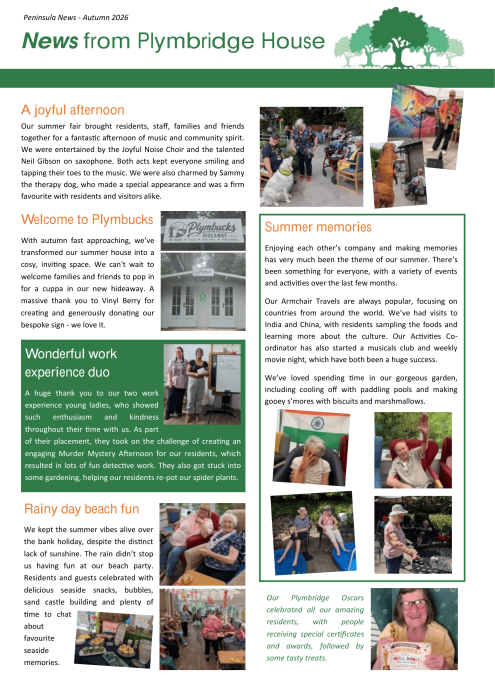 Plymbridge Autumn News Extract