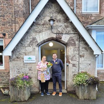 Janet celebrating 38 years in care