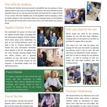 News from Cornerways in our autumn newsletter